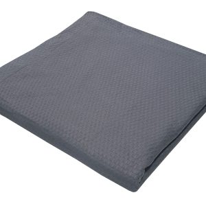 Κουβέρτα Πικέ Sanforized Cotton 100% Υπέρδιπλη 240x260 Grey