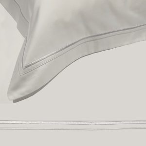 Παπλωματοθήκη Cotton Satin Plain Line TC310 Cotton 100% Two Lines 170x250