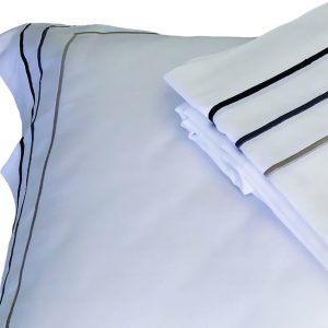 Σεντόνι Cotton Satin Plain Line TC310 Cotton 100% Three Lines 190x295