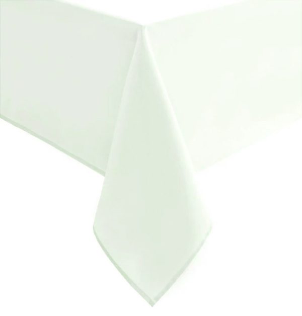 Τραπεζομάντηλο PLAIN LINE Polyester 100% White 90x90