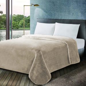 Κουβέρτα Βελουτέ 600gr Μονή 160x220 Iron Gate