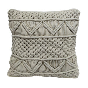 Μαξιλάρι Διακοσμητικό Macrame 100% Βαμβάκι Natural 40x40