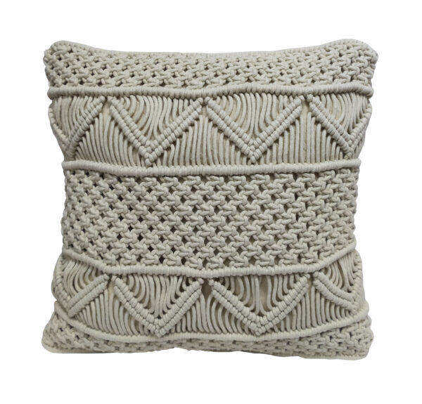 Μαξιλάρι Διακοσμητικό Macrame 100% Βαμβάκι Natural 40x40