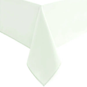 Τραπεζομάντηλο PLAIN LINE Polyester 100% White 140x140