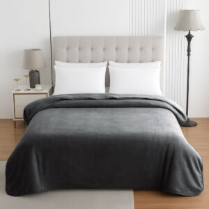 Κουβέρτα Βελουτέ 550gr Υπέρδιπλη 220x240 Grey