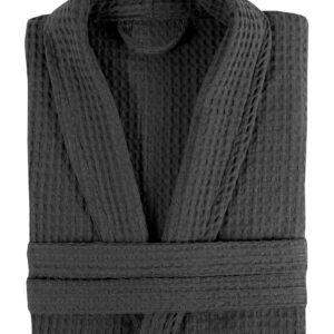 Μπουρνούζι ΠΙΚΕ Polycotton 100%  280gr/m2 με γιακά Γκρί - ONE SIZE (LARGE - XLARGE)