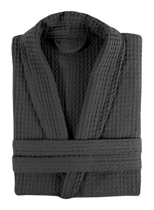 Μπουρνούζι ΠΙΚΕ Polycotton 100%  280gr/m2 με γιακά Γκρί - ONE SIZE (LARGE - XLARGE)